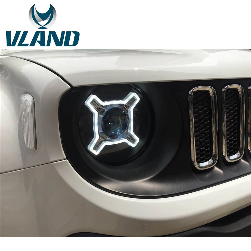 Фары VLAND для автомобиля фабричные фары Renegade 2015 2016 2017 светодиодные H7 ксеноновые