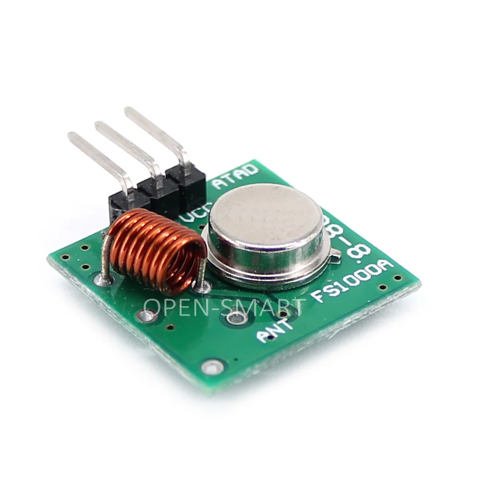 RF Wireless Transceiver Kit 433MHz Receiver & Transmitter Module 2PCS Spring Antenna Compatible Arduino