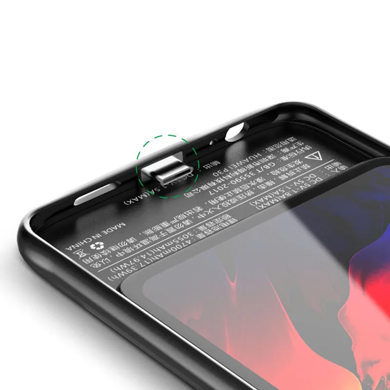 Чехол с внешним зарядным устройством для Huawei P30 Pro 4700 мАч|Чехлы аккумулятором| |