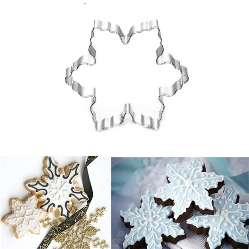 

Stainless Steel Star Snowflake Biscuit Cutter Set Cookie Fondant Cake Mold Tool Free Shipping Best Price