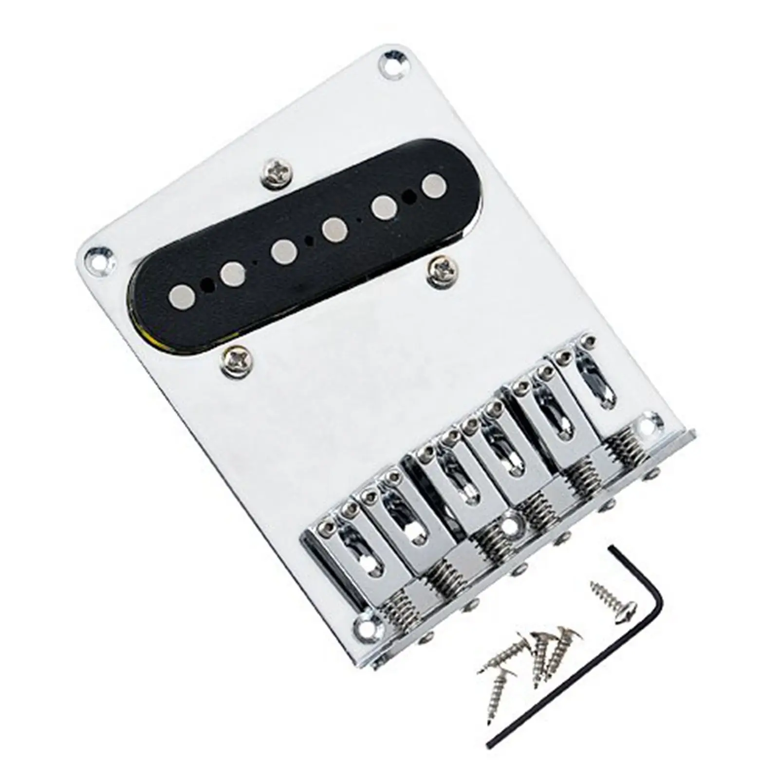 

1pkg 6 Saddle Guitar Bridge Pickup with Screws for Telecaster Guitar Replacement
