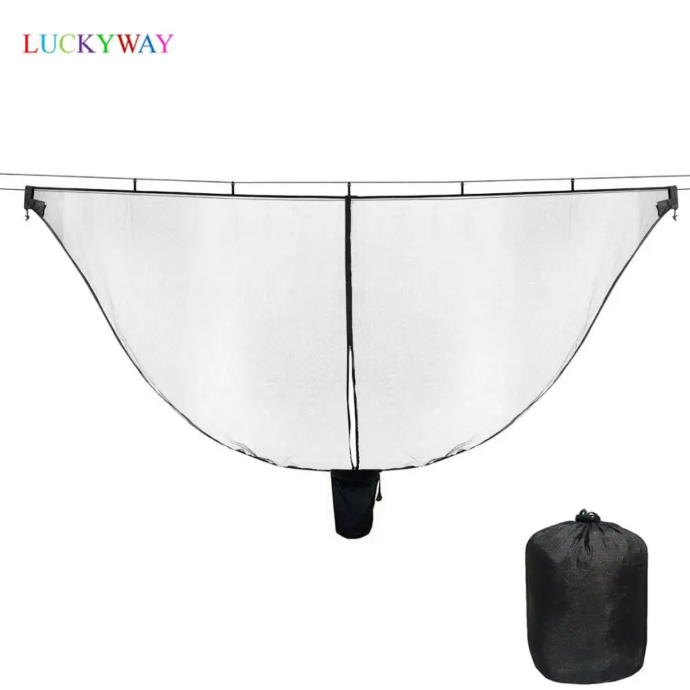 

Detachable hammock mosquito net portable outdoor hamac nylon encryption mesh 2 person camping light weight hammock swings
