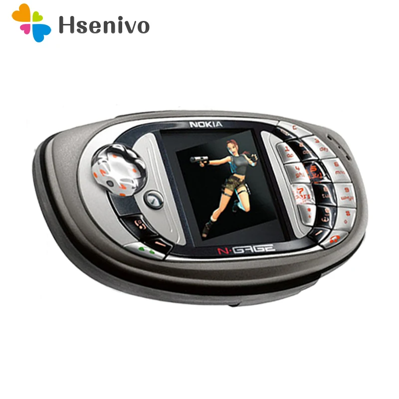 Pаспродажа Оригинальный разблокированный мобильный телефон Nokia N gage QD Игры bluetooth многоязычный Восстановленный