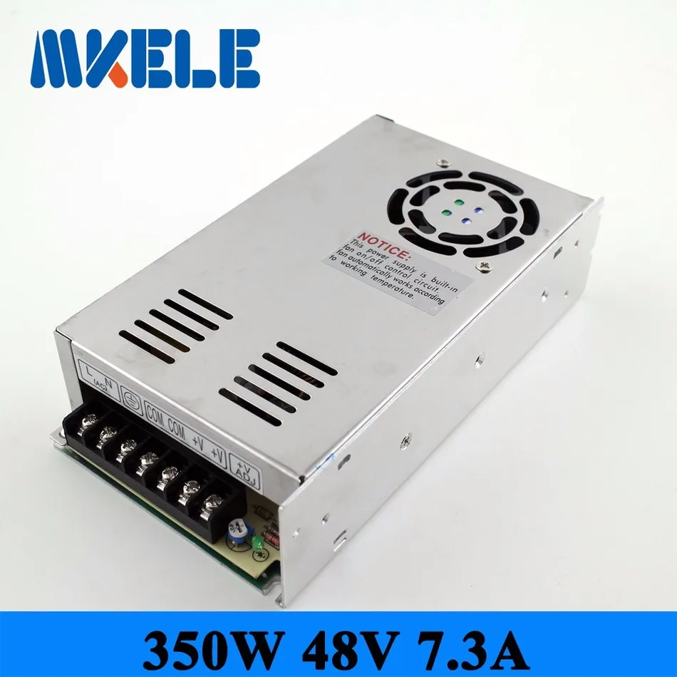 

MS-350-48 ac dc single output 7.3a 350w 48vdc switching power supply smps mini size with CE certification