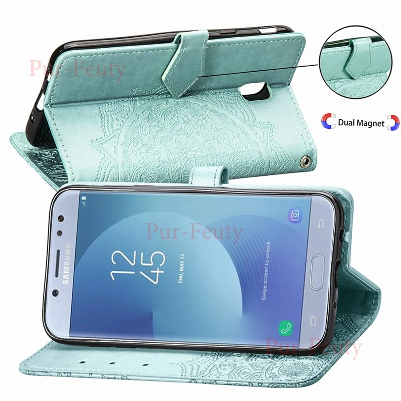 Чехол для Samsung Galaxy J7 2017 J730 кожаный чехол книжка J730FM чехлы Pro DS J730GM 2017|Бамперы| |