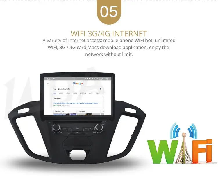 Top LJDA Android 9.1 Car DVD Player For FORD TOURNEO GPS Navigation 2 Din Car Radio Multimedia WIFI Stereo IPS Headunit Unit RDS 7