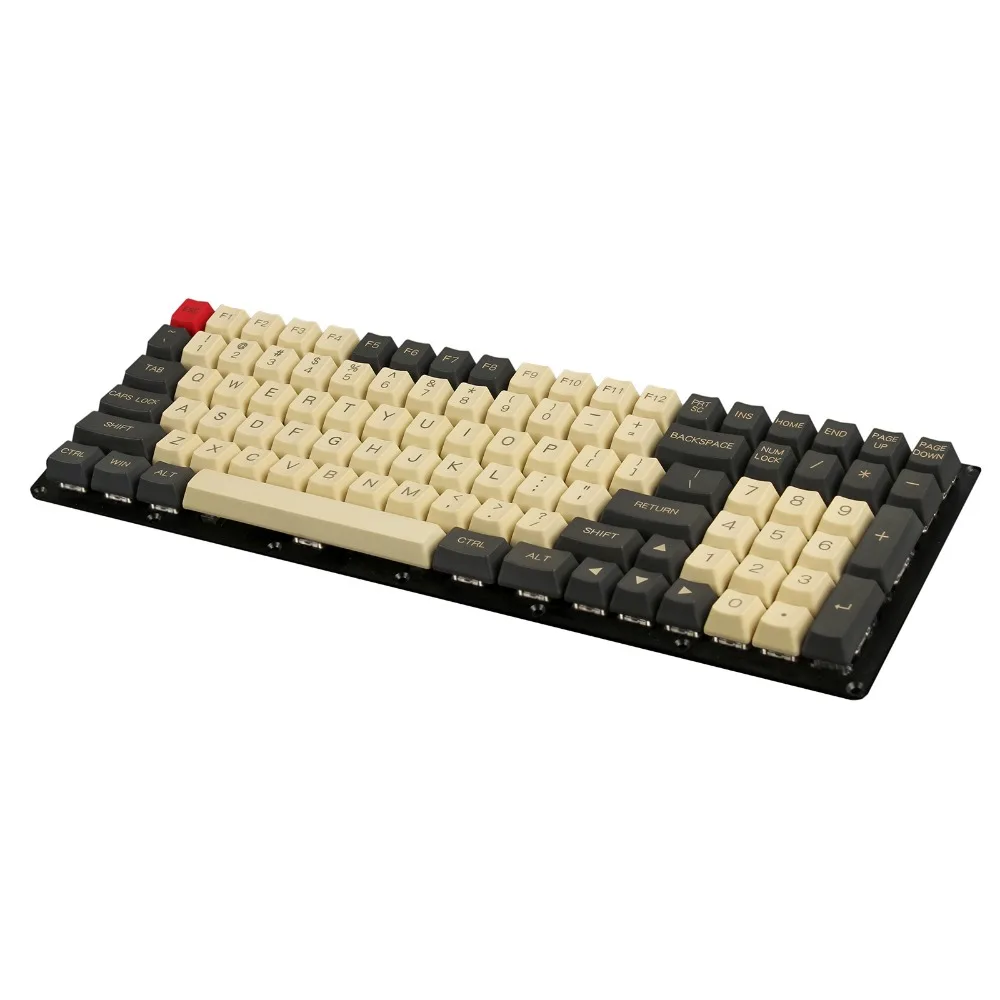 YMDK 96 84 104 87 61 лазерная гравировка ANSI iso oem профиль толстый PBT Keycap для MX механическая