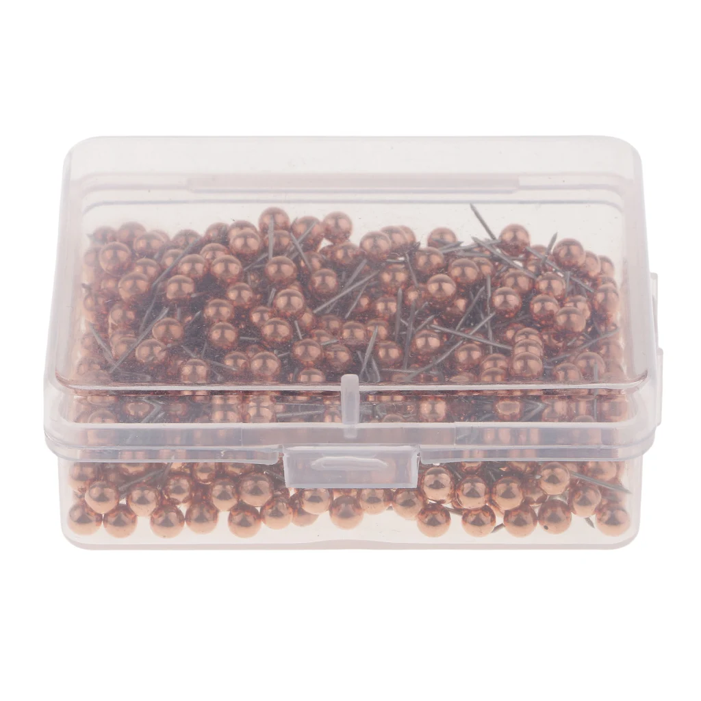 400 Pieces Metallic Ball Head Push Pins Office Drawing Pins Thumb Tacks