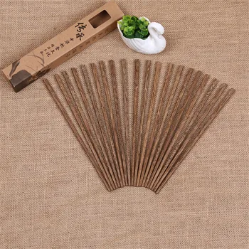 

10 pairs/set Natural Wooden Bamboo Chopsticks Health Without Lacquer Wax Tableware Dinnerware Hashi Sushi Chinese
