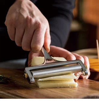 

1PC Manual Zinc Alloy Cheese Slicer Adjustable Butter Cutter Cheese Grater Knife Baking Cooking Tool Kitchen Gadgets OK 0513