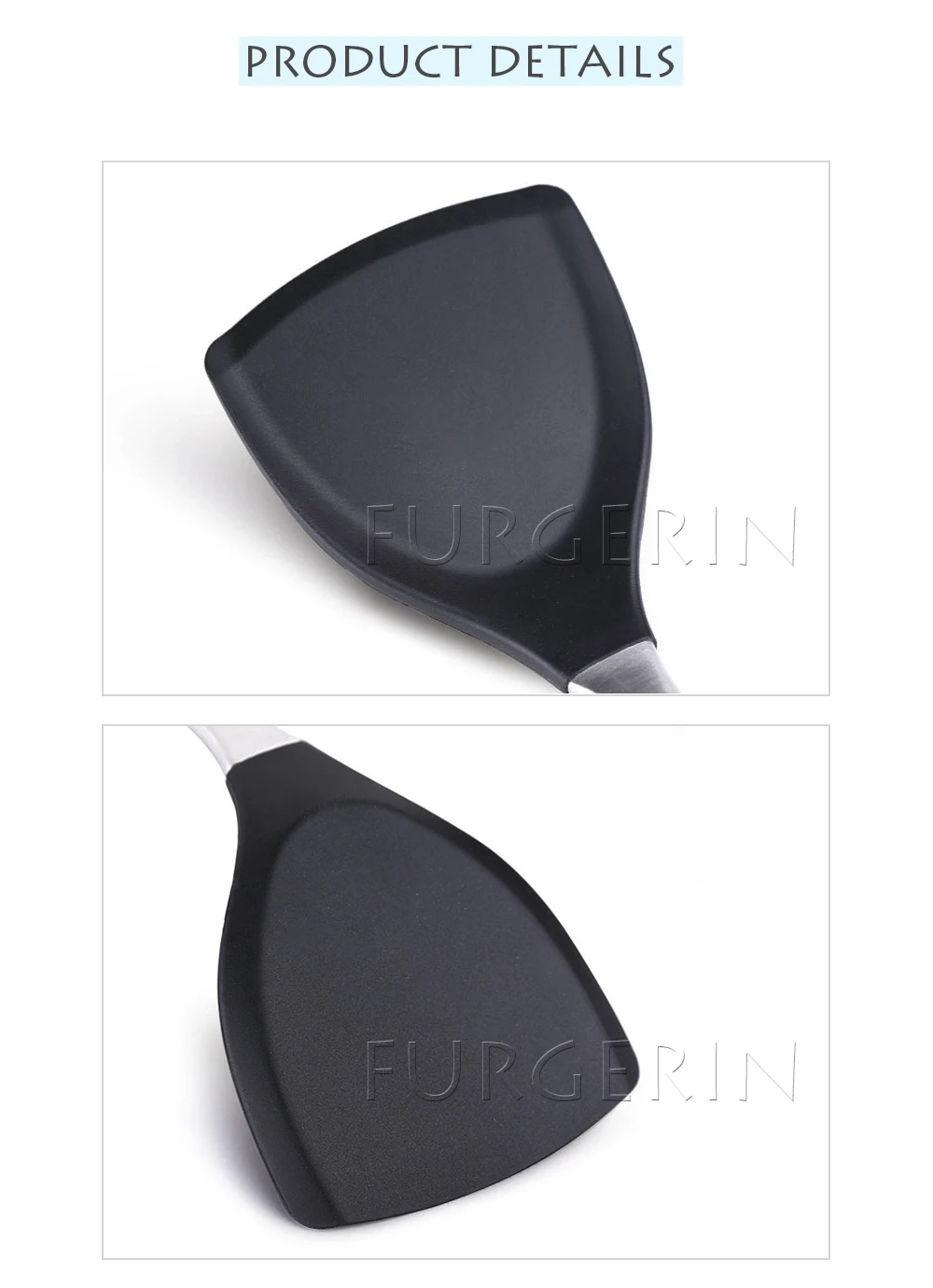 FURGERIN силиконовый Тернер кухонный инструмент для кулинарный силикон посуда безопасность материалы для здоровья шпатель для антипригарной