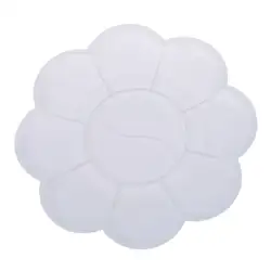 5 шт.-2 шт. белая пластиковая Цветочная форма акварель плита для растирания краски лоток микшерная палитра