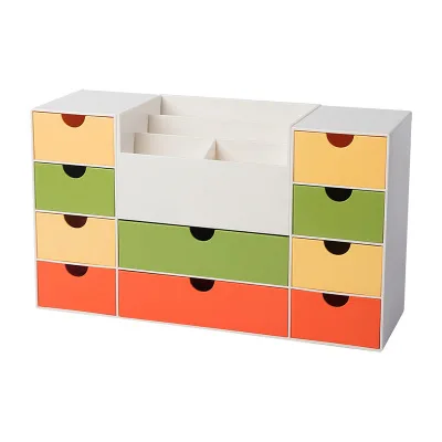 Луи моды коробка для хранения Простой ящик стола Тип Многофункциональный канцелярские хранения офисные многоэтажных Пластик - Цвет: G4