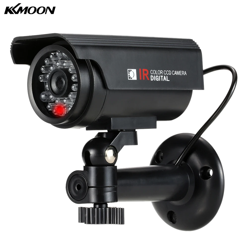 Solar Powered Fake Camera Dummy Camera Waterproof Outdoor With LED