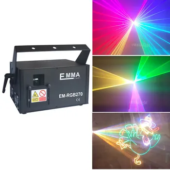

Pro ILDA DMX 5000mw laser Light 5 watt RGB Full Color Animation Laser show system