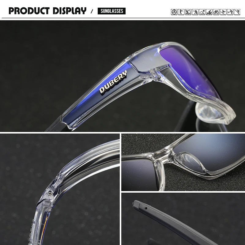 DUBERY, брендовые поляризационные солнцезащитные очки пилота ночного видения, мужские ретро солнцезащитные очки для мужчин, крутые Роскошные зеркальные солнцезащитные очки