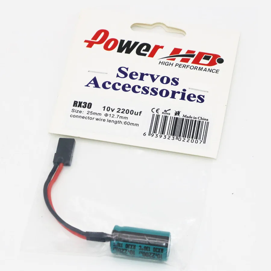 

Original Power HD RX30 Electric Capacity 2200uF 10V For Radiolink RC3S Rc4G WFLY X4 Transmitter Flight-Model