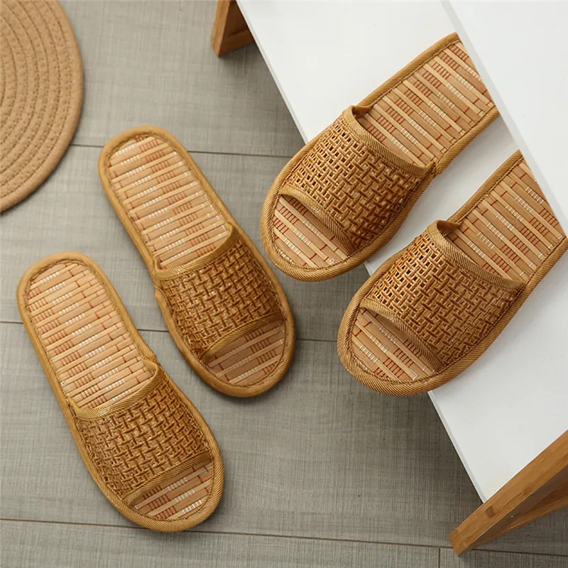 Женская и мужская обувь; модные летние домашние тапочки унисекс из бамбука; домашняя обувь; дропшиппинг; M#25