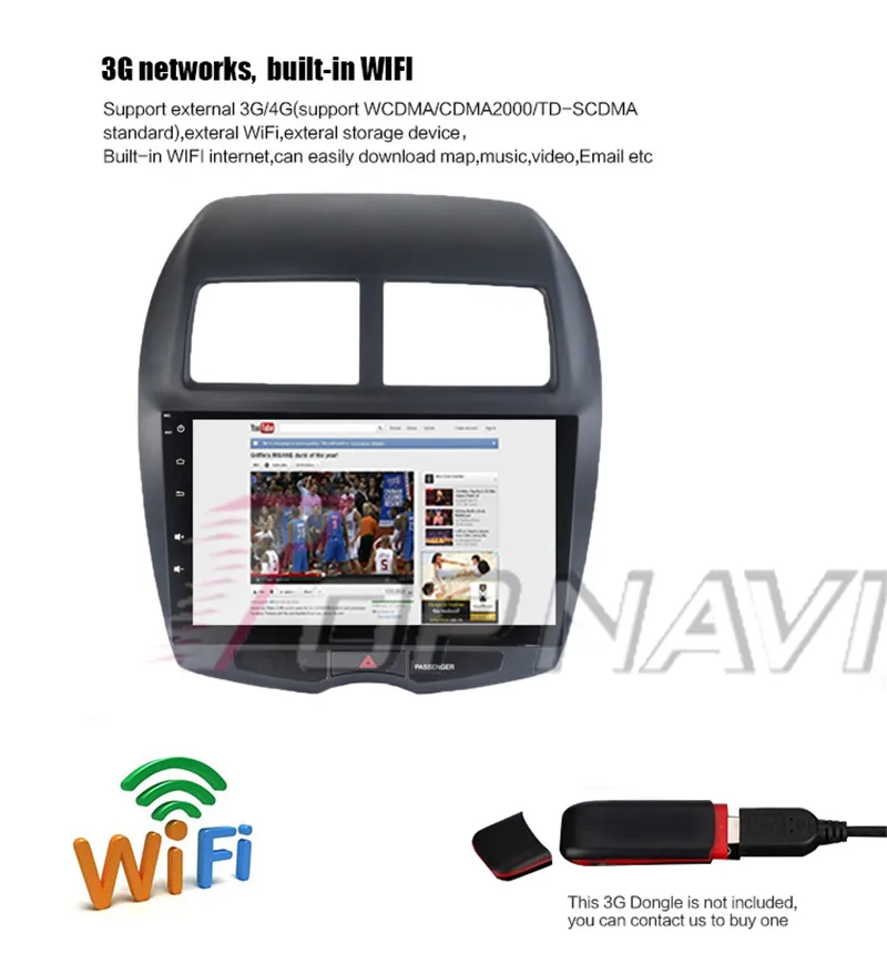 dvd player gps For Mitsubishi ASX 2013