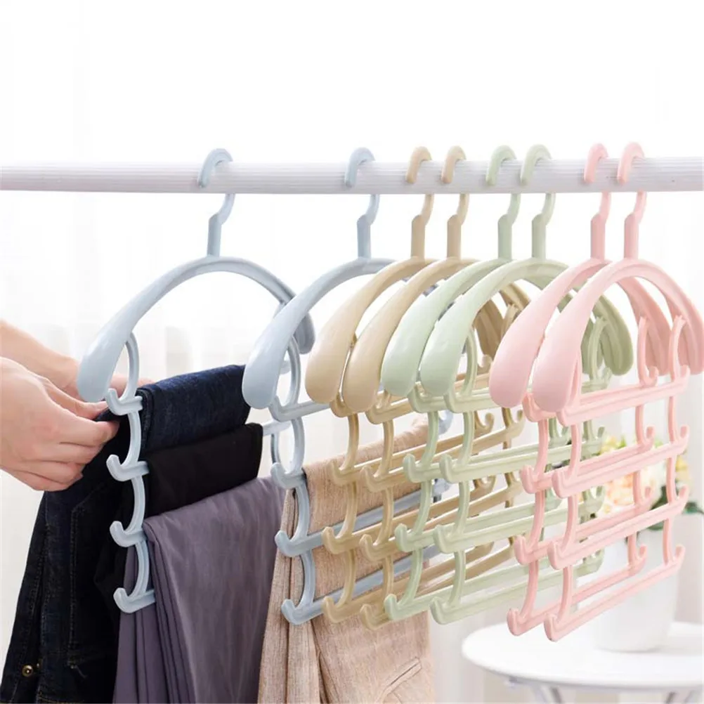 Durable S type 4 Layers Saving Space Multifunction Pants Closet Belt