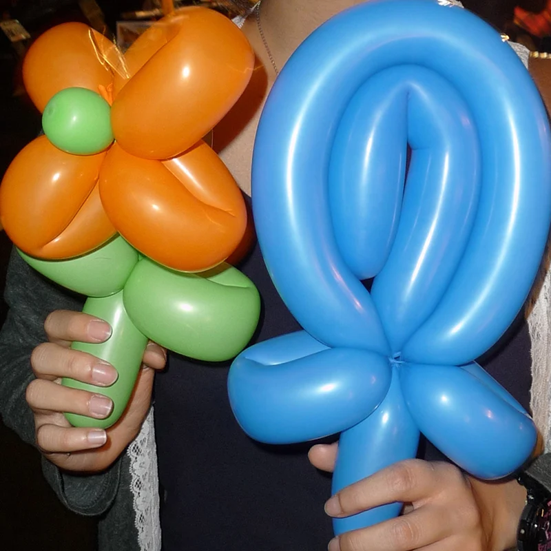Free shipping 100pcs / pack long balloon magic show Decorative toys