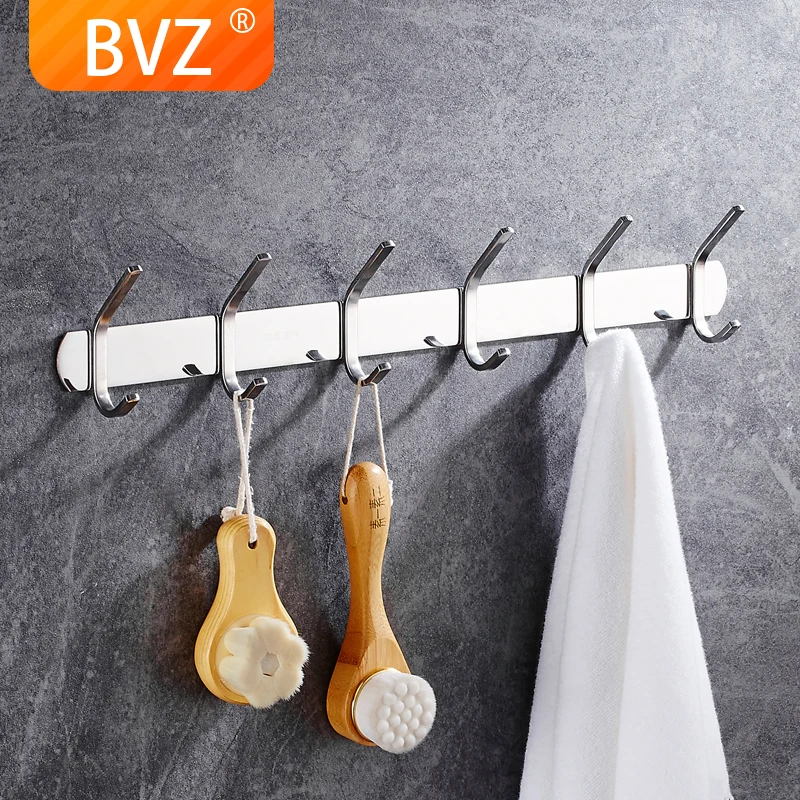 

BVZ 304 Stainless Steel Hook Wall Clothes Bag Headphone Key Hanger Kitchen Door Towel Holder Bathroom Accessories Hook
