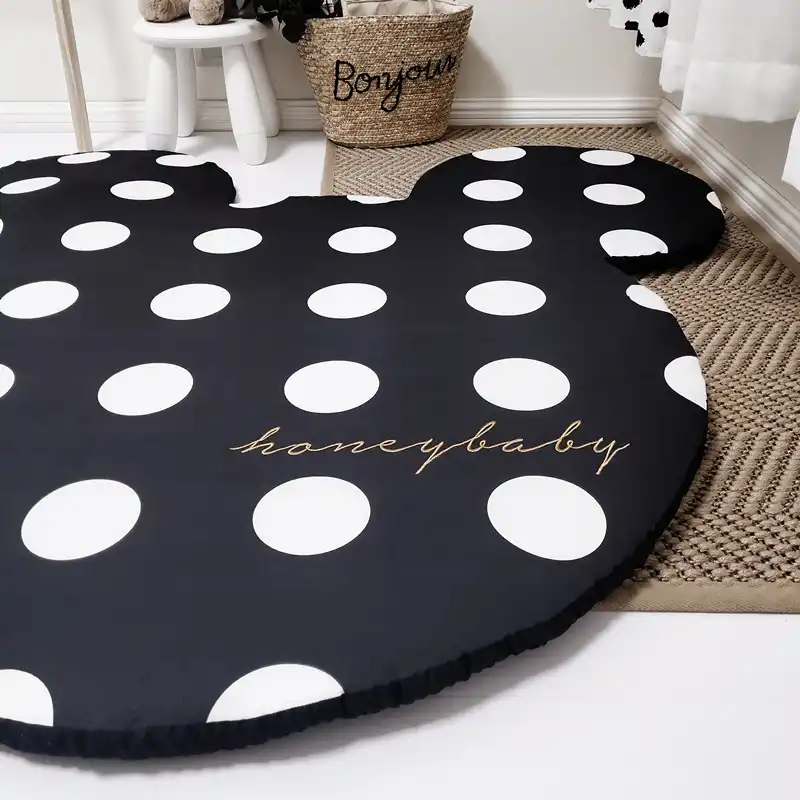 weiyibaobei Tapis Anime Dessin Anim/é Disney Mickey Mouse Chambre denfants Tapis De Jeu Mignon Chambre Chevet Sauvage Tapis Antid/érapant Lavable 60 90 Cm