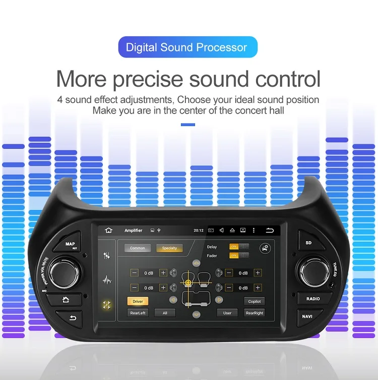 Excellent Isudar 1 Din Auto Radio Android 9 For FIAT/Fiorino/Qubo/Citroen/Nemo/Peugeot/Bipper Car Multimedia Audio Player GPS USB DVR DSP 3