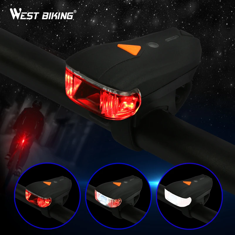 Cheap WEST BIKING USB Rechargeable Bike Light Front Handlebar Cycling Led Battery Flashlight Torch Headlight Bicycle Accessories Light 20