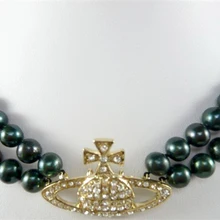 7-8 мм Белый Akoya Культивированный Жемчуг декор кристалл кулон Ожерелье