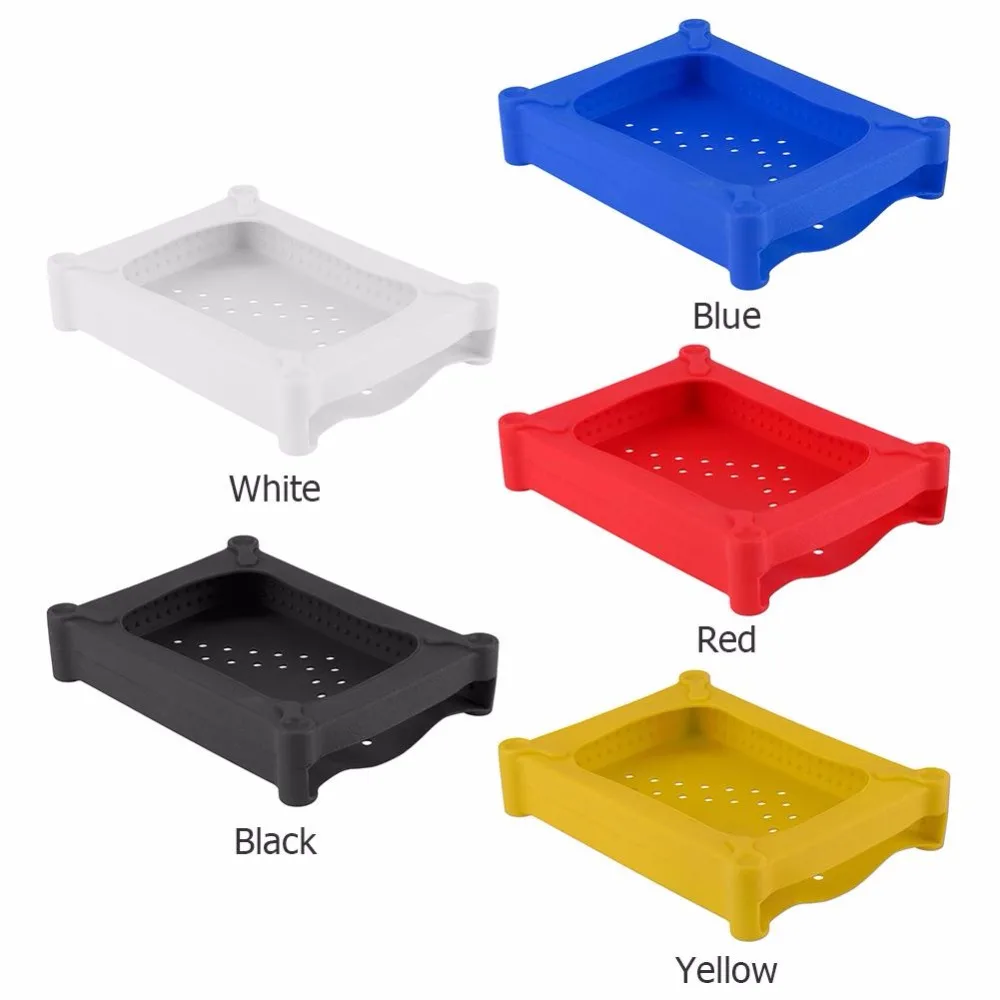 

1Pcs 3.5 inch IDE SATA HDD Hard Disk Drive Enclosure Protection Storage Box Silicone Protective Case Cover