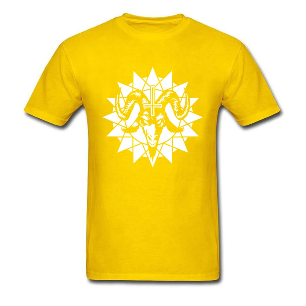 Satanic Goat Head with Chaos Star (white)_yellow