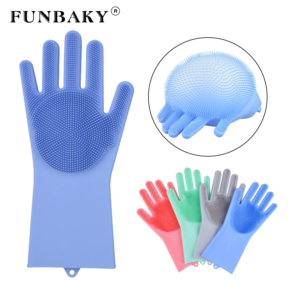 Buy Magic Silicone Cleaning Gloves Silicon Dusting
