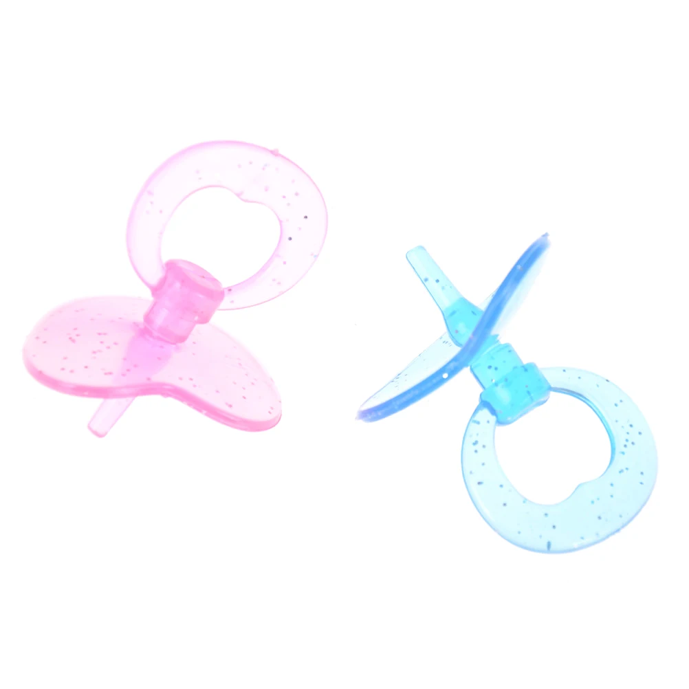 Doll Accessories 2pcs Kids Pretend Play Games Toys Baby Doll Pacifier Bottle Doll House Feeding