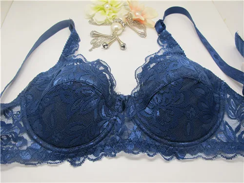 bralette top Top Women Underwear Sexy Push Up Bras 3/4 Cup Padded Lace Sheer Bra Cup B ONLY Women Bra sexy bra Bras