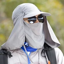 Горячая Мужская и женская солнцезащитная Кепка 360 градусов Солнцезащитная ветрозащитная шапочка для верховой езды MSK66