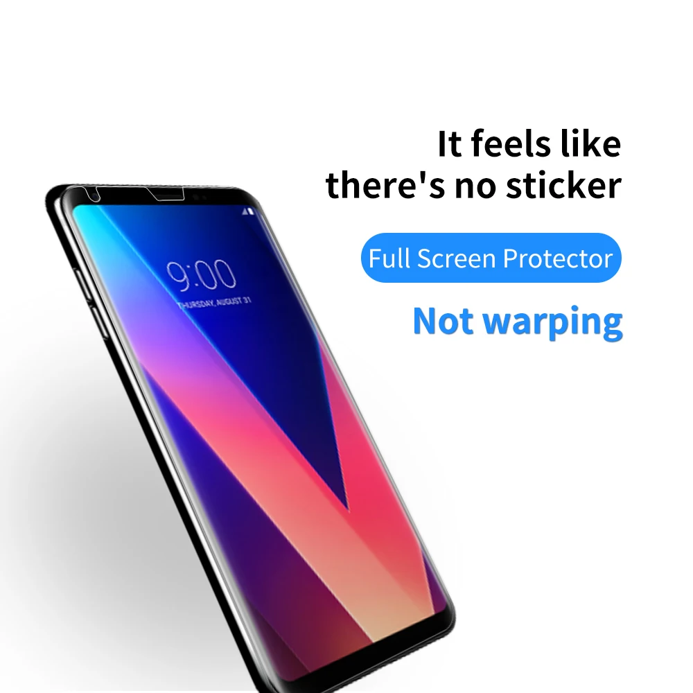 Full-Glue-Tempered-Screen-Glass-Film-For-LG-V30-V40-G7-Full-Coverage-3D-UV-Light