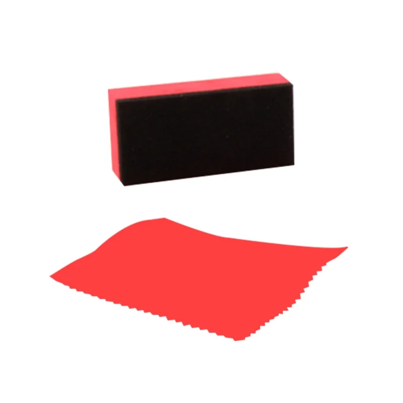 1Set New Car Film Coating Crystal Coating Sponge Eraser and Flannel Cloth Car Maintenance Polishing Eraser Cloths& Brushes