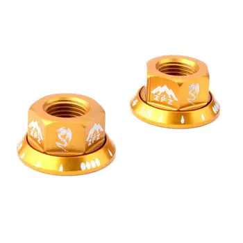

Red NEW 2PC Bicycle Hub Nut M10 Folding Dead Fly Hub Nut 7075 Aluminum Alloy Light weight Screw Nut JLY0816