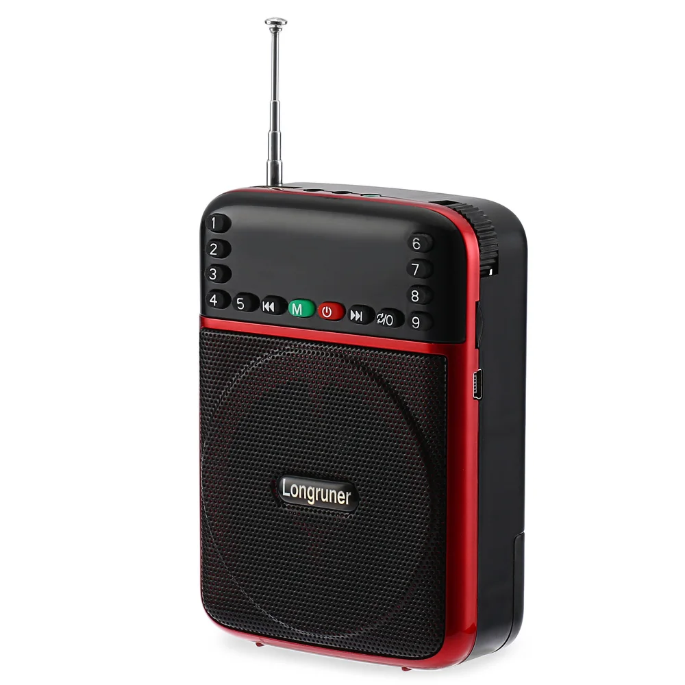 LONGRUNER JM9015 профессиональный усилитель голоса FM радио Динамик
