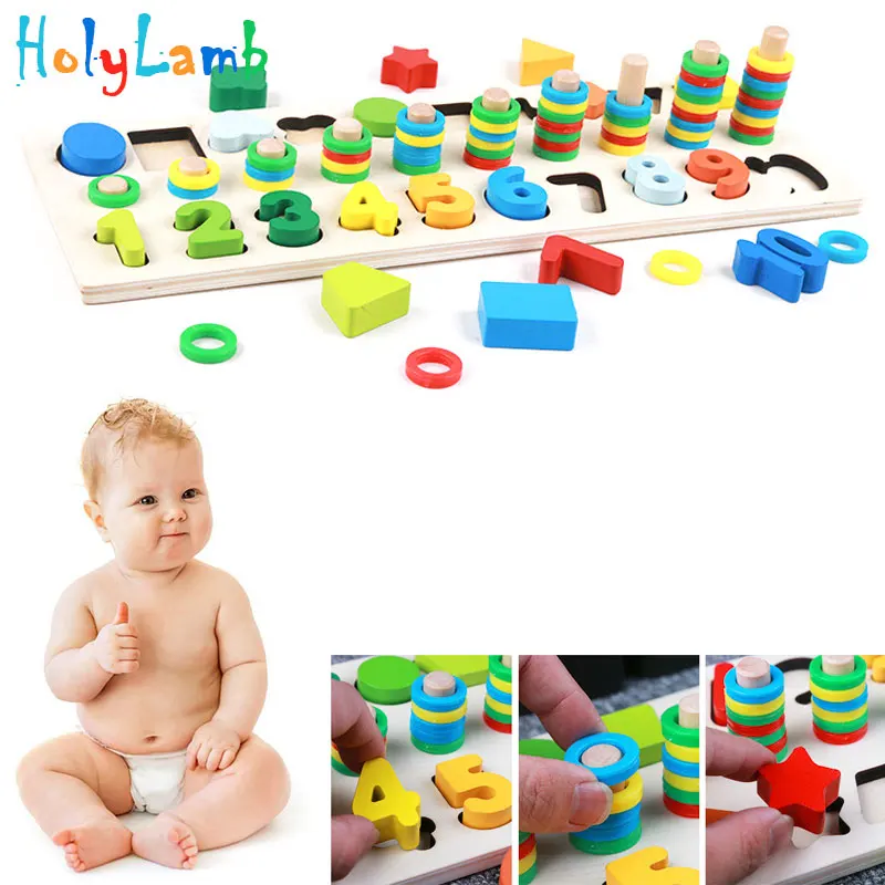 

11.11 Digital Logarithmic Board 3d Wooden Puzzle Educational Toys for Children Boys Juguetes Puzzles for Kids Jigsaw Puzzle