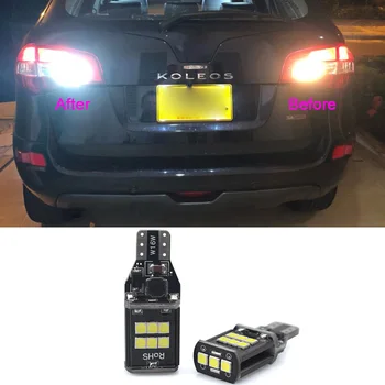 

2x 921 912 T15 W16W LED Bulbs Canbus Error Free White Car Backup Reverse Lights for Renault Fluence Koleos Laguna III Tourer