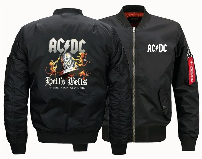 

USA size 2018 NEW Flight Jacket ACDC Pilot High Quality clothing mens Air Force Men Bomber baseball Jacket