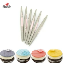 6 шт./компл. Fondant(сахарная) торт сахара с мягким наконечником формочек инструмента для тортов кекс украшения цветок Моделирование ремесло глины инструменты