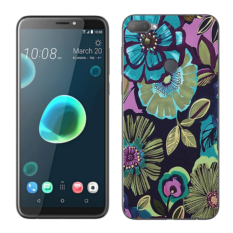 Для HTC Desire 12 + Мягкий ТПУ чехол для телефона 6 0 дюймов Plus необычная нарисованная