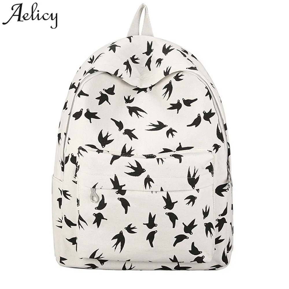 

Aelicy Large Capacity Backpack Women Preppy School Bags For Teenagers Female Travel Bags Canvas Animal Prints Backpack Mochilas