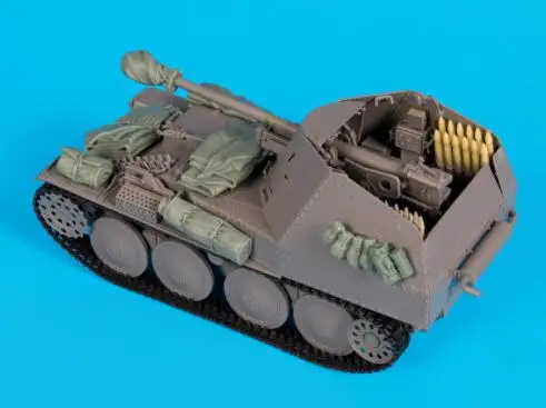 1/35 Marder III аксессуары комплект не имеет бак смолы модель миниатюрная фигурка Unassembly