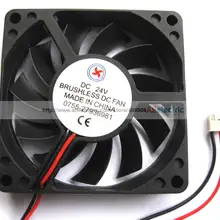 5 шт. Бесщеточный Охлаждающий вентилятор постоянного тока 11 лопастей 24 В 7015 s 2 провода 70x70x15 мм