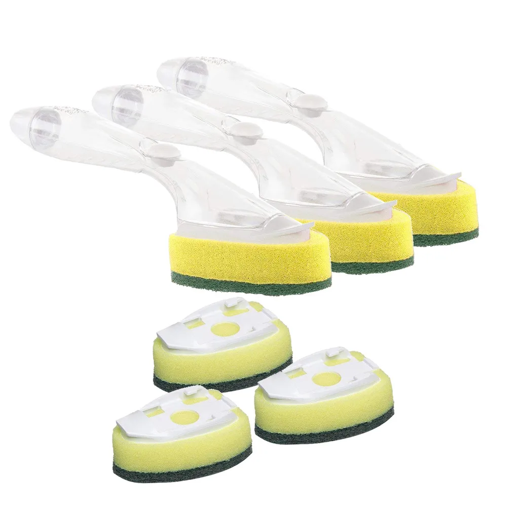Heavy Duty Dish Wand Sponge For Kitchen Sink Cleaning Brush Refill
