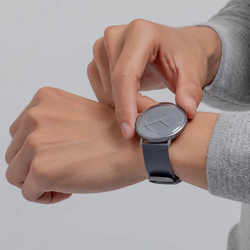 Оригинальные кварцевые Смарт часы Xiaomi Mijia Mi мужские кожаные простые женские